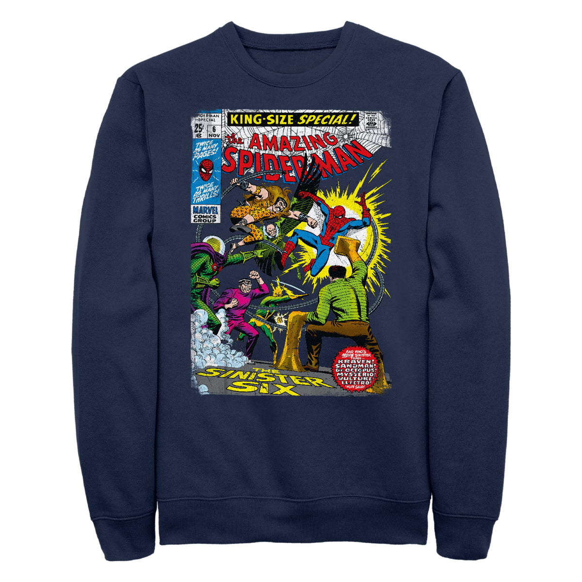 Men's Marvel Sinister6 Comic Sweatshirt