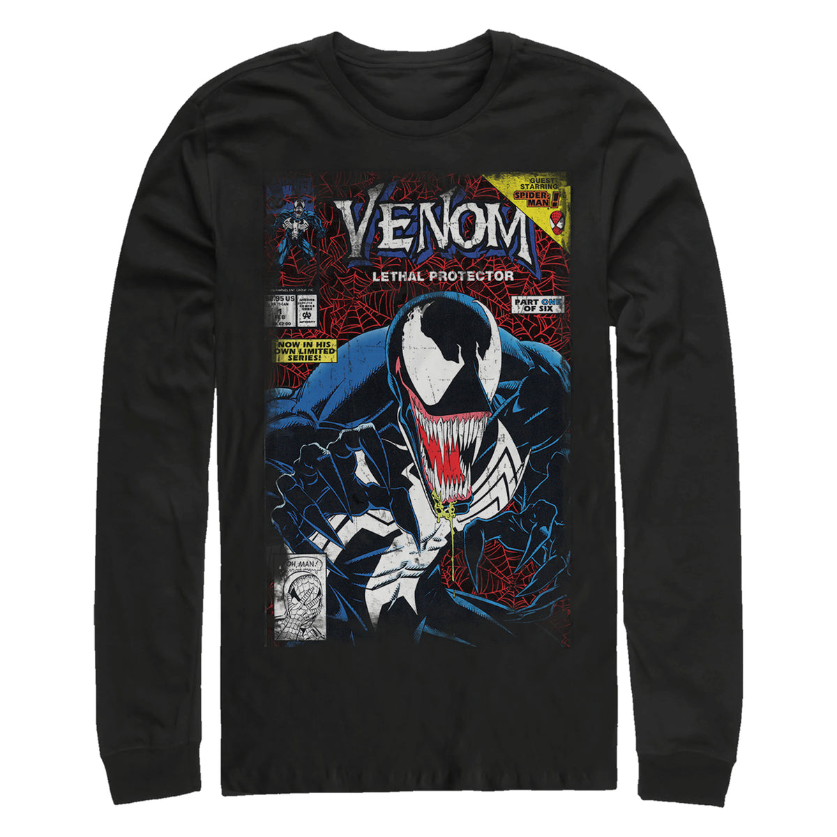 Men's Marvel Todd Venom Long Sleeve T-Shirt