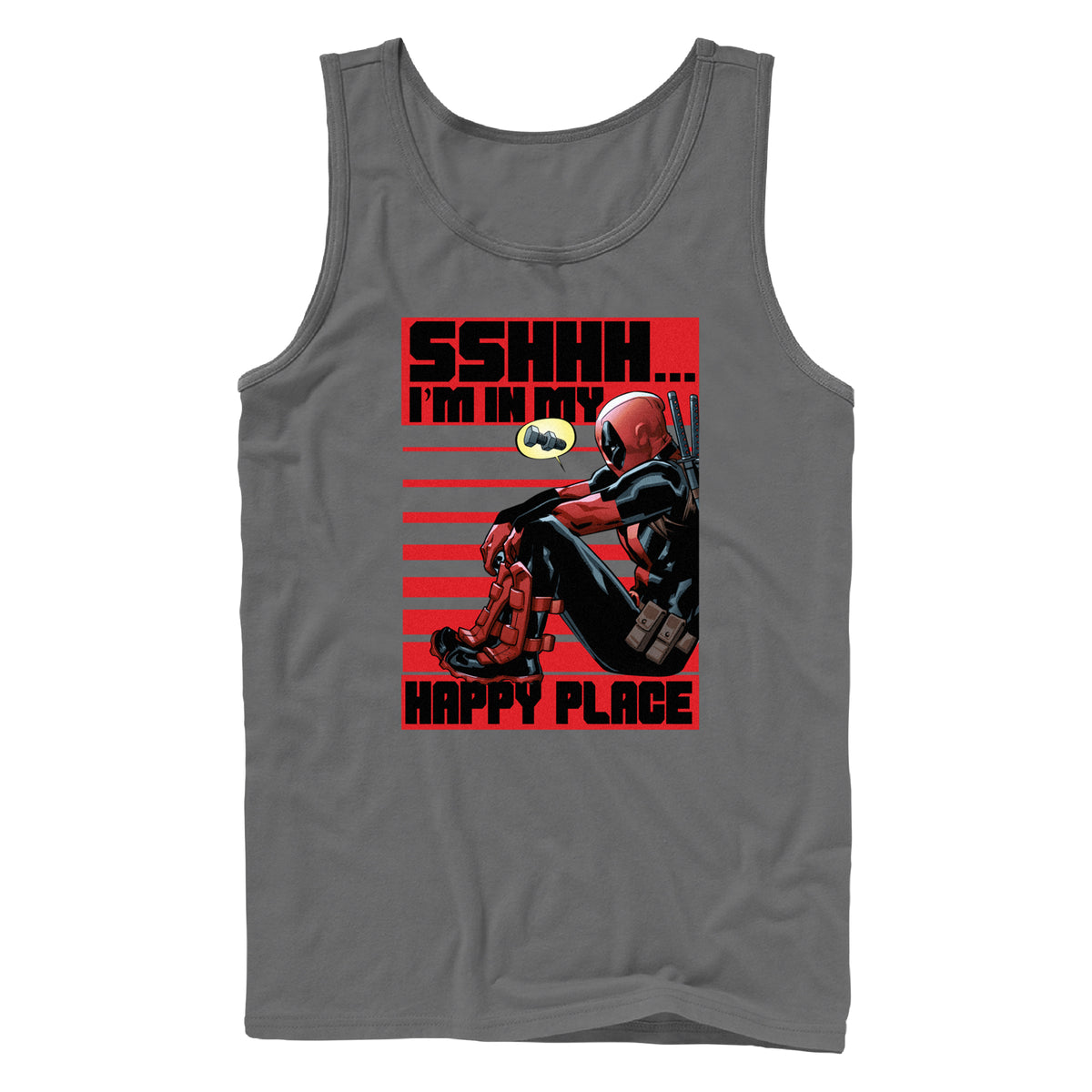 Men's Marvel Happy Deadpool Tank Top