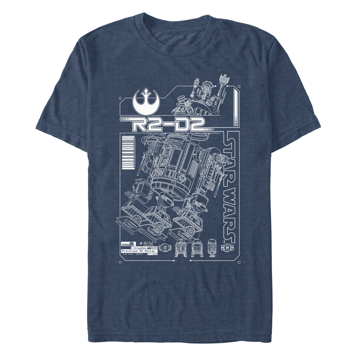 Men's Star Wars R2 Schematic T-Shirt