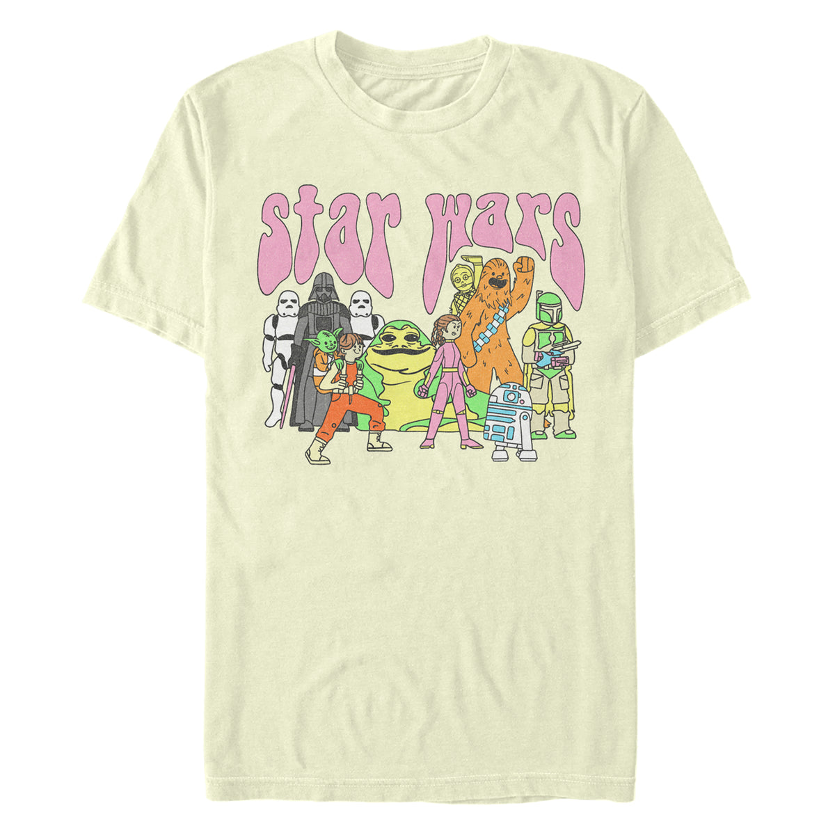 Men's Star Wars Psychedelic Characters T-Shirt