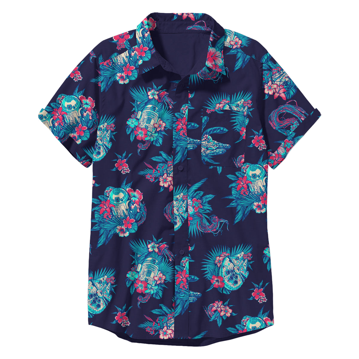 Men's Star Wars Pulled Cords Button Up Woven
